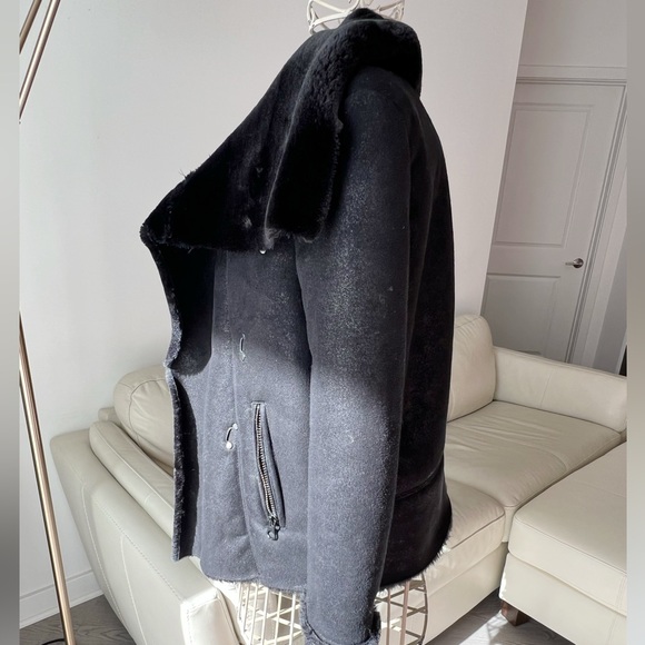 Free People Faux Shearling Moto Jacket - Picture 3 of 14